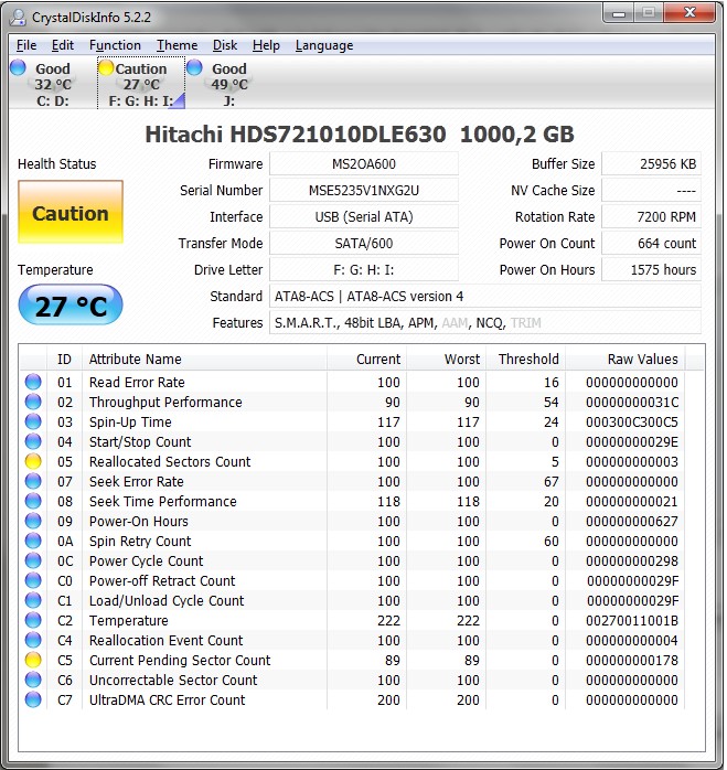 Crystal Disk Info