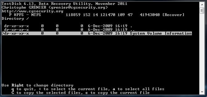 TestDisk nach Quick Search 2 im Ordner Recover.JPG