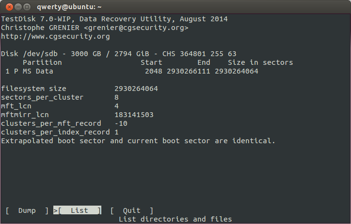 testdisk REBUILBBS