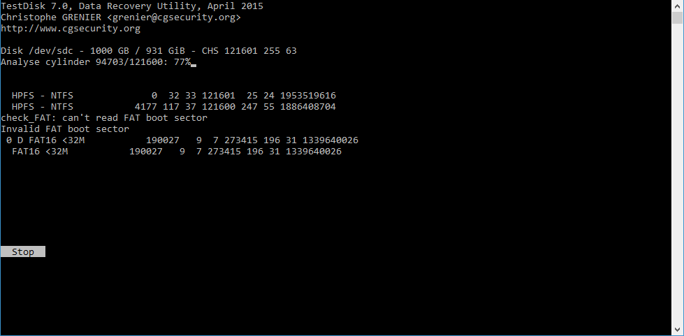 Trying To Recover Deleted And Reformatted Fat32 Partition Cgsecurity Org