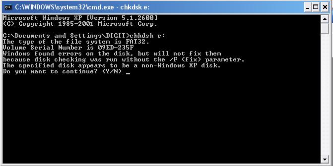 ChkDsk non-fix?