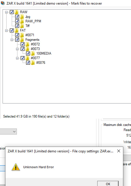 zar file display