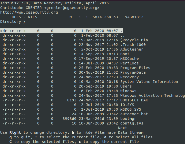 HPFS - NTFS