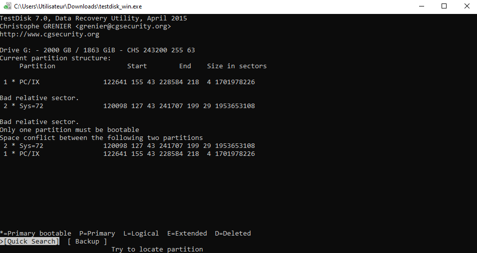 Testdisk rapport 2020-07-24 affichant les partitions.PNG