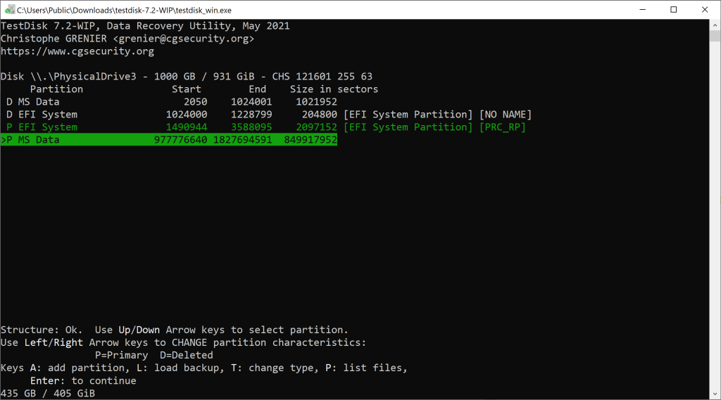 TestDisk Partitions.png