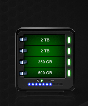 4 drives in drobo