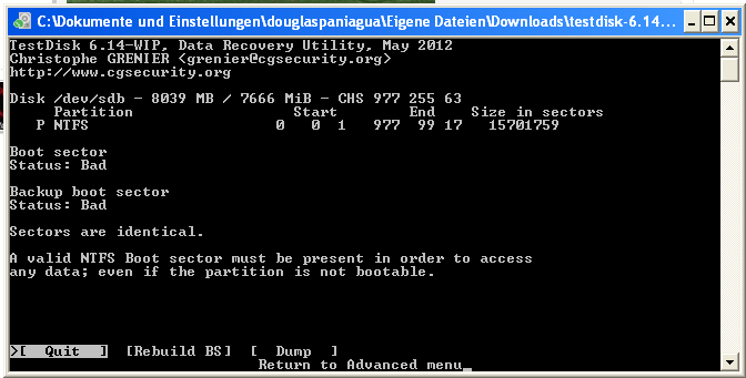 ntfs screenshot